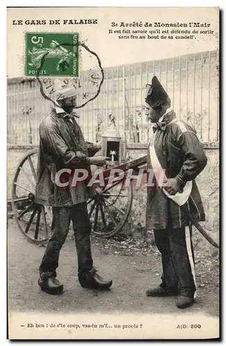 Cartes postales Le Gars De Falaise Arrete de Monssieu l'Mair Folklore