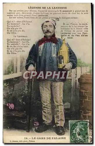 Cartes postales Le Gars De Falaise Legende de la lanterne Folklore