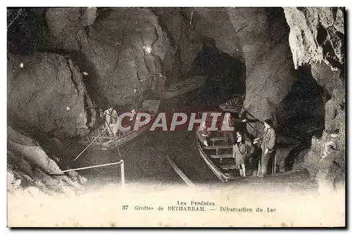 Cartes postales Les Pyrenees Grottes De Betharram Debarcadere Du Lac Bateau