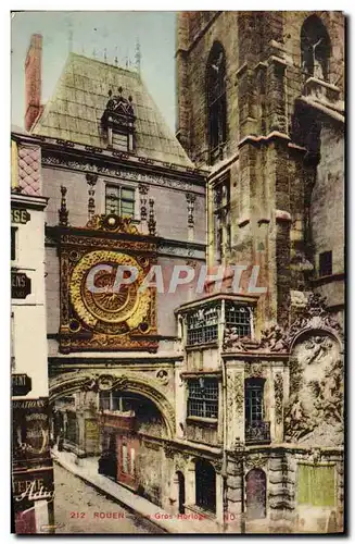 Cartes postales Rouen La grosse Horloge