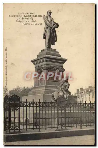 Cartes postales Le Creusot Statue De M Eugene Schneider
