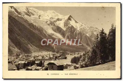 Cartes postales Chamonix Vue Generale