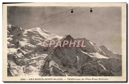 Ansichtskarte AK Chamonix Mont Blanc Teleferique de Plan Praz Brevent