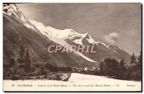 Cartes postales Chamonix L&#39Arve Et Le Mont Blanc