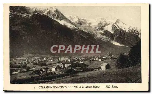 Cartes postales Chamonix Mont Blanc