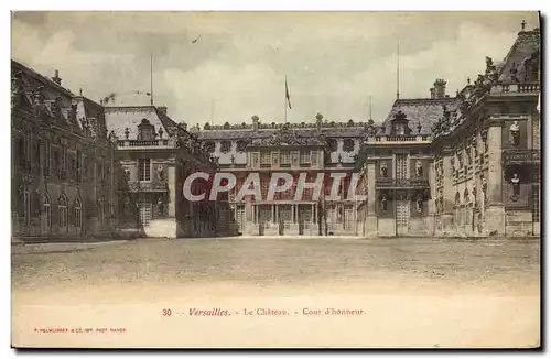 Cartes postales Versailles Le Chateau Cour Dhonneur