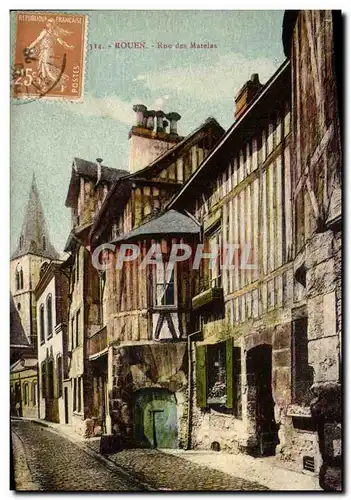 Cartes postales Rouen Rue Des Matelas