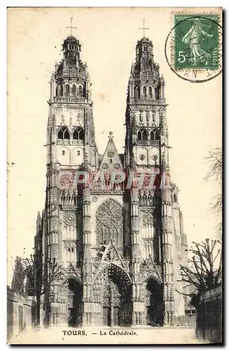 Cartes postales Tours La Cathedrale