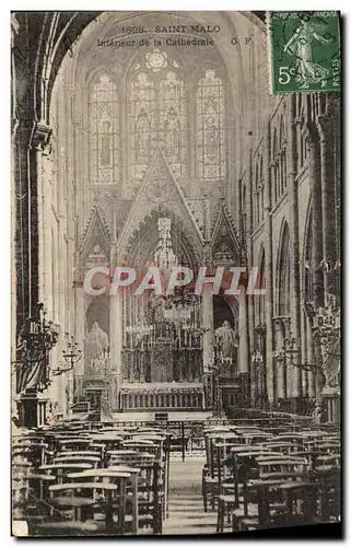 Cartes postales Saint Malo Interieur De La Cathedrale