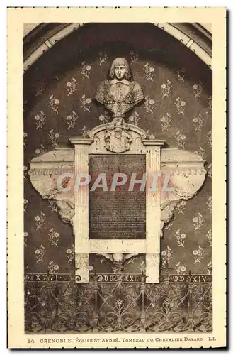 Cartes postales Grenoble Eglise St Andre Tombeau du chevalier Bayard