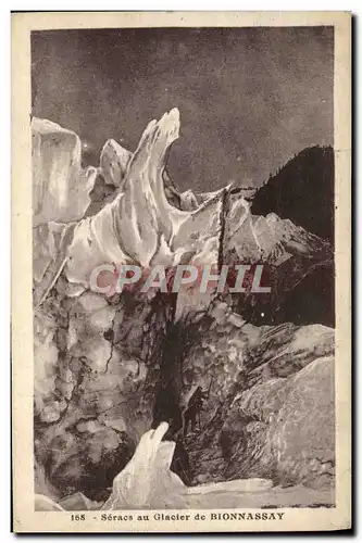 Ansichtskarte AK Seracs Au Glacier De Bionnassay