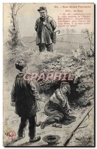 Cartes postales Nos Bons Paysans Folklore