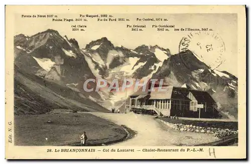 Cartes postales Le Brianconnais Col Du Lautaret Chalet Restaurant du PLM