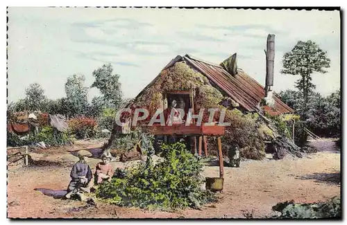 Cartes postales moderne Ferme normande Folklore Femme Enfants