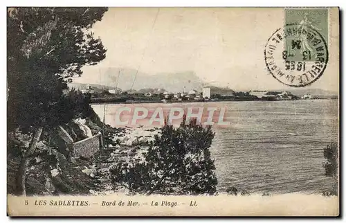 Cartes postales Les Sablettes Bord De Mer La Plage