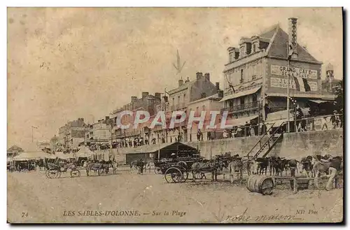 Ansichtskarte AK Les Sables Dolonne Sur La Plage anes Mules
