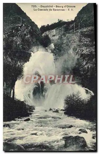 Ansichtskarte AK Dauphine Bourg D&#39Oisans La cascade de Sarennes