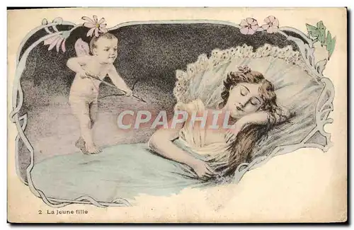 Cartes postales Fantaisie Femme La jeune fille Ange