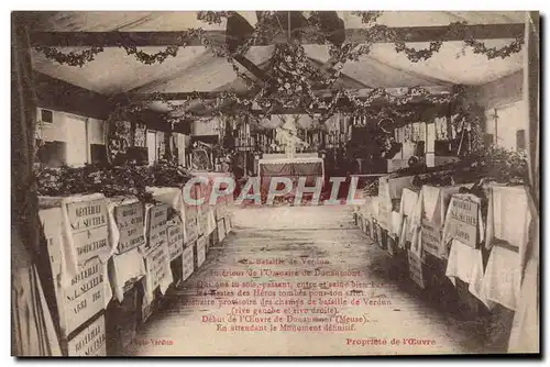 Cartes postales Bataille de Verdun Interieur de l&#39Ossuaire de Douaumont Militaria