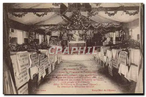 Cartes postales Bataille de Verdun Interieur de l'Ossuaire de Douaumont Militaria