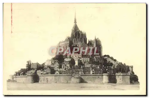 Ansichtskarte AK Abbaye Du Mont Saint Michel Vue Generale Face Est