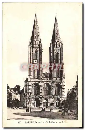 Cartes postales Saint Lo La Cathedrale