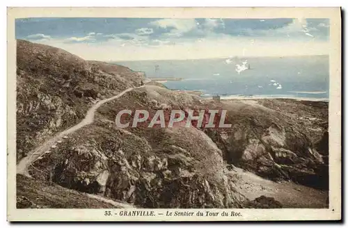 Cartes postales Granville Le Sentier Du Tour Du Roc