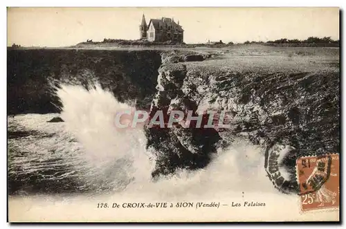 Ansichtskarte AK De Croix De Vie Sion Les Falaises