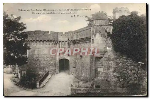 Cartes postales Chateau De Bourdeilles Entree De I&#39Enceinte exterieure