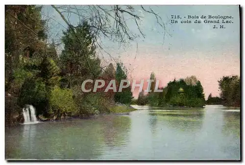 Cartes postales Bois De Boulogne Un Coin Du Grand lac