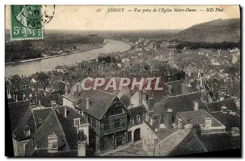 Ansichtskarte AK Joigny Vue prise de l&#39Eglise Notre Dame