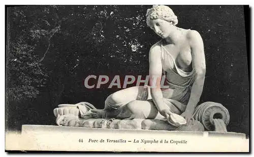 Cartes postales Parc de Versailles La Nymphe a la Coquille