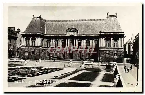 Ansichtskarte AK Rennes Place du Palais de Justice les Jardins