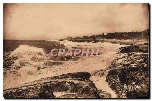 Cartes postales La Cote d'Argent Saint Palais Tempete a la Grande Cote