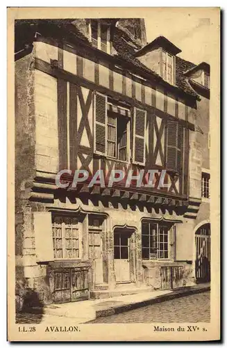 Cartes postales Avallon Maisson du XV e s