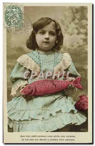 Cartes postales Fantaisie Enfant Poisson