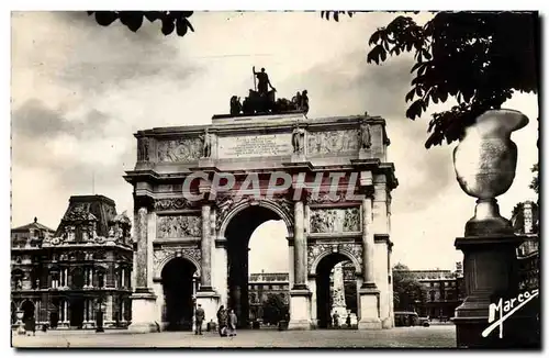 Cartes postales moderne Notre Paris L&#39Arc de Triomphe du Carrousel Jardin des Tuileries Paris