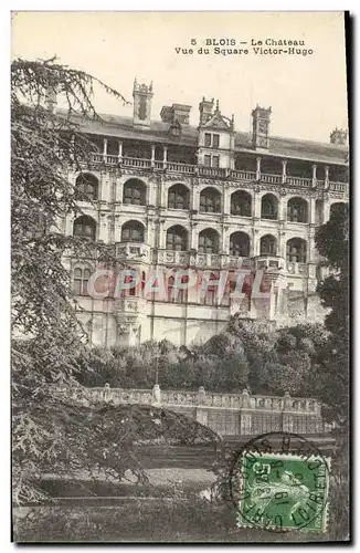 Cartes postales Blois Le Chateau Vue du Square Victor Hugo