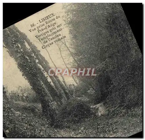 Cartes postales Lisieux Vue prise Route du Pre d'Auge Vestiges pris sur l'emplacement de l'ancien cirqu