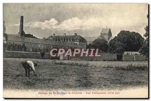 Ansichtskarte AK Abbaye de St Sauveur le Vicomte Vue d&#39ensemble