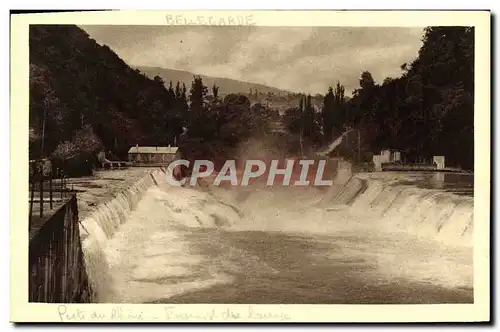 Cartes postales Bellegarde Perte du Rhone Ensemble du barrage