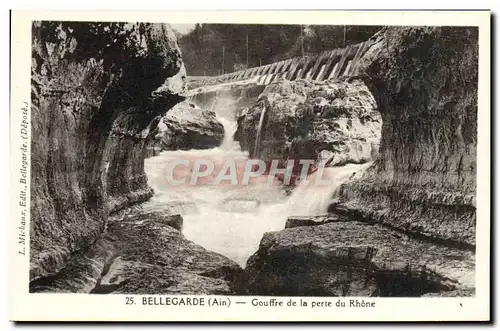 Cartes postales Bellegarde Gouffre de la perte du Rhone