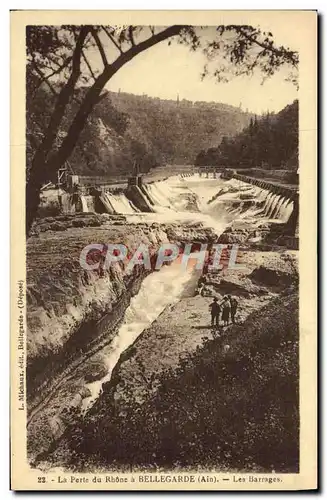 Cartes postales La Perte du Rhone a Bellegarde Les Barrages
