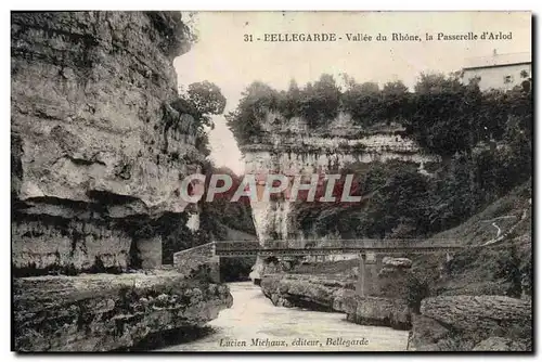 Cartes postales Bellegarde Vallee du Rhone la Passerelle d&#39Arlod