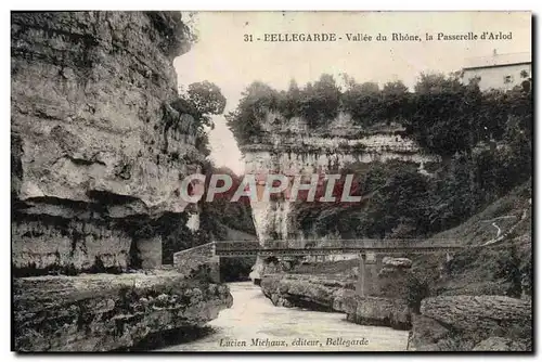 Cartes postales Bellegarde Vallee du Rhone la Passerelle d'Arlod