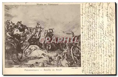 Cartes postales Musee de Versailles Philippoteaux Bataille de Rivoli Militaria