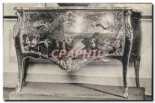 Cartes postales Chateau de Cheverny Commode laquee Louis XV