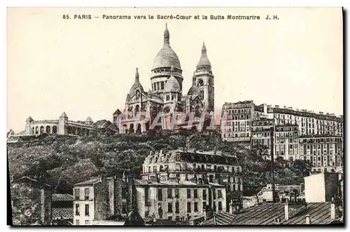 Ansichtskarte AK Paris Panorama vers le Sacre Coeur et la Butte Montmartre J H