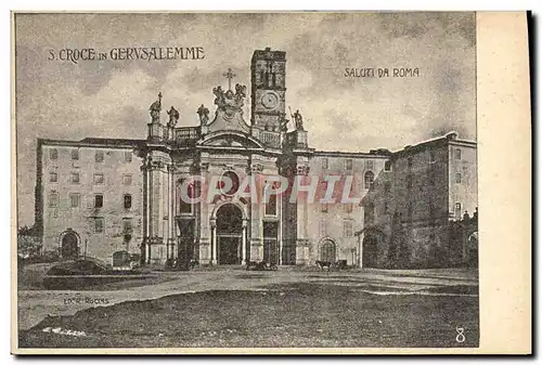 Cartes postales St Croce in Gervsalemme Sault da Roma