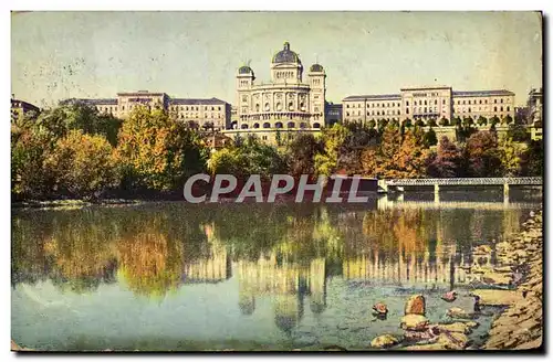 Cartes postales Bern Bundespalast Herbststimmung